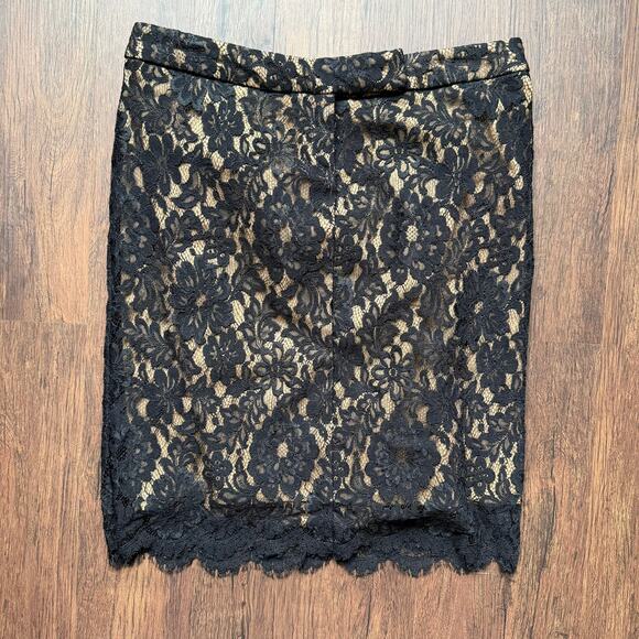 Cache Black Lace Pencil Skirt Women’s 6 – Made in USA Lined - Picture 1 of 5